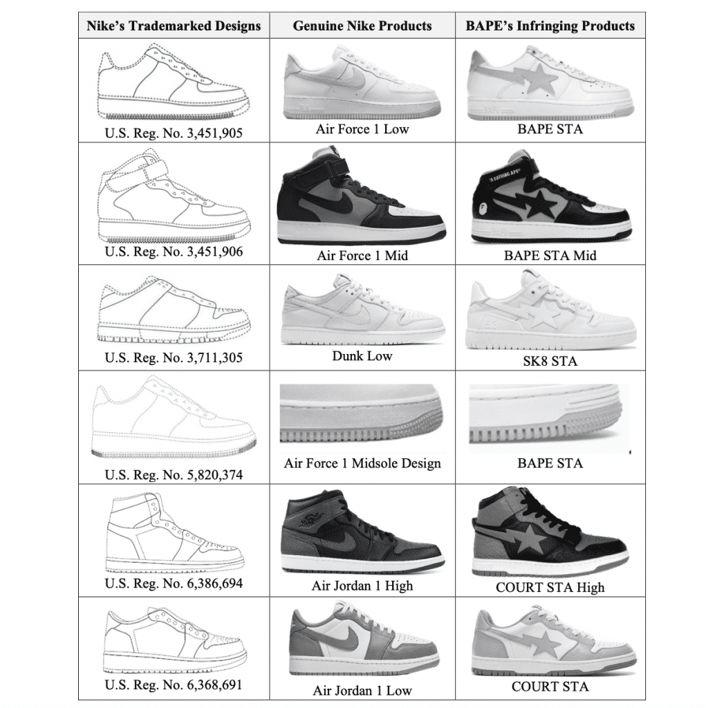 Nike and Babe sneakers